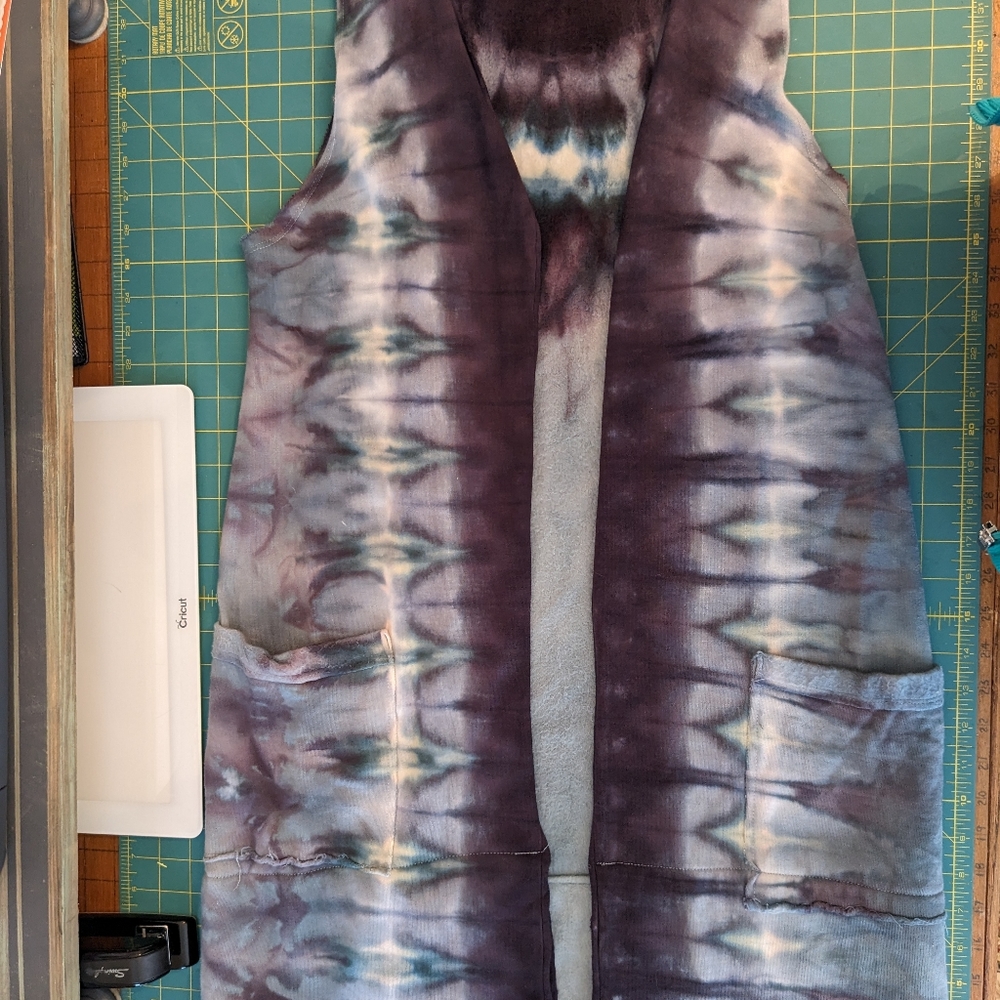Brightly Twisted/Detroit Dye House knit vest